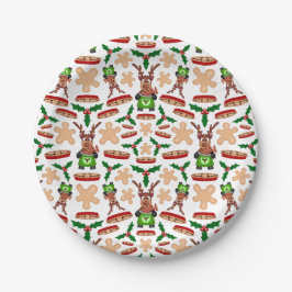 Festive Grönt och Red Kasky julrenar