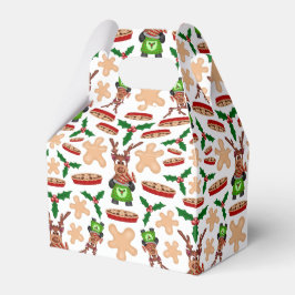 Festive Grönt och Red Kasky julrenar Presentaskar