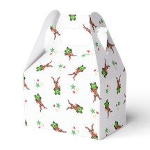 Festive Grönt och Red Kasky julrenar