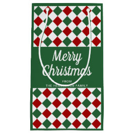 Festive Grönt och Red Mönster God jul