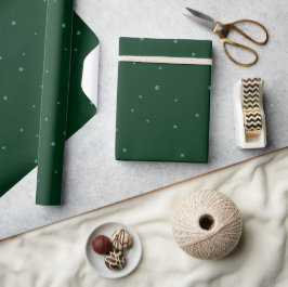 Festive Grönt och Starry Jul Helgdag Presentpapper
