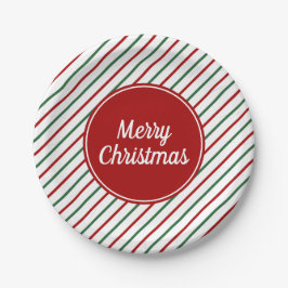 Festive Grönt Red Rand jul jul