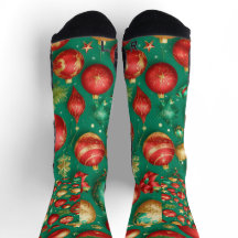 Festive-Grönt-socklar