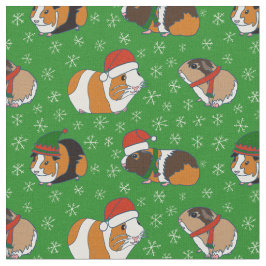 Festive Guinea Grisar jul Patternated Tyg