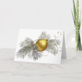 Festive Guld Dekoration Helgkort