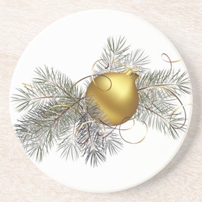 Festive Guld Dekoration Underlägg (Framsidan)