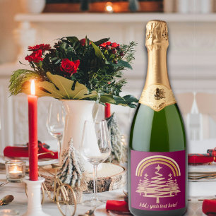 Festive Guld Rainbow Sparkling Fir Träd