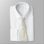 Festive Guld Snöflingor Winter Mönster Slips<br><div class="desc">Festive Guld Snöflingor Winter Mönster Neck Tie</div>