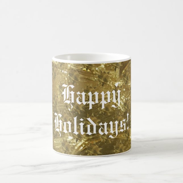 Festive Guld Stars God jul-kaffe Mugg (Center)
