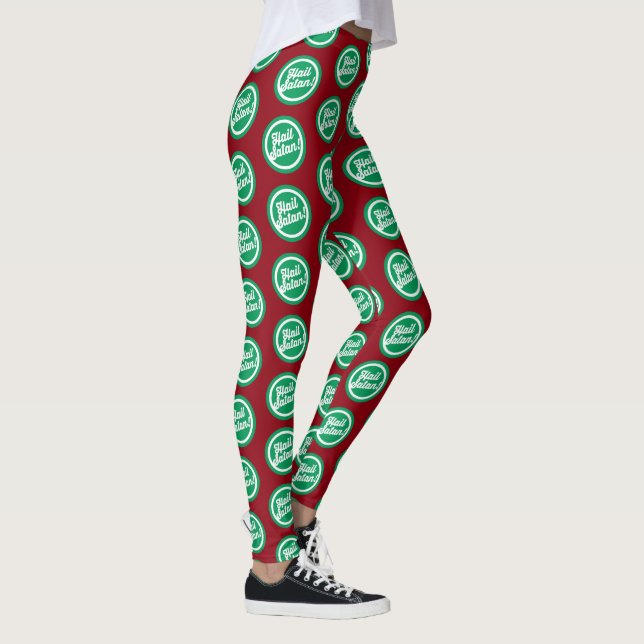 Festive Hail Satan Leggings (Höger)