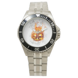 Festive Halloween Stainless Steel Bracelet Watch Armbandsur