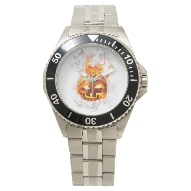 Festive Halloween Stainless Steel Bracelet Watch Armbandsur (Framsida)