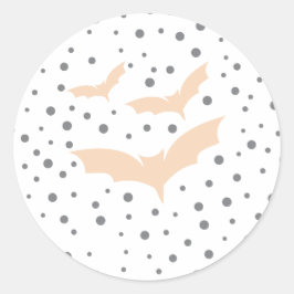 Festive Halloween Tableware Black and Orange Fladd Runt Klistermärke