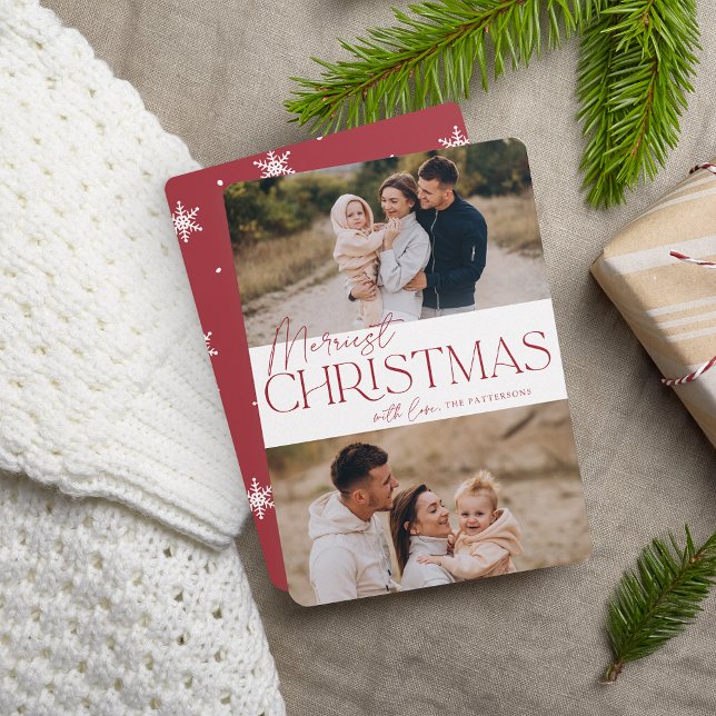 Festive Hälsning | God jul 2-foto Julkort (Skapare uppladdad)