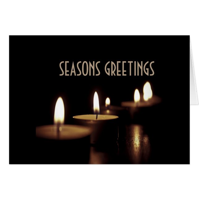 Festive Hälsning Hälsningskort (Framsidan Horizontal)