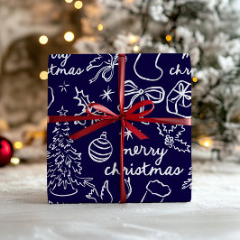 Festive Hand Drawn Christmas Wrapping Paper Presentpapper