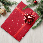 Festive Hand plockade Red Rosa Polka Dot jul jul Presentpapper<br><div class="desc">Den här fina klassiska designen har en hand plockade-mjuk rosa-polka-punkt på klassiskt rött för den mysiga,  traditionella helgdag med ett tips om stollig. Originalkonst av Malissa Melrose.</div>