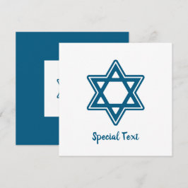 Festive Hanukkah enstjärnigt v2-mappat kort