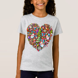 "Festive Heart: jul Magic Tee" T Shirt