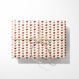 Festive Heart-julgarland Presentpapper