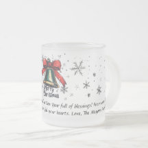Festive Helgdag Bell Mugg - Personligen Juljul