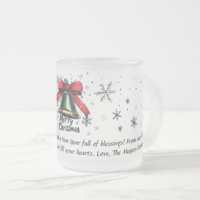 Festive Helgdag Bell Mugg - Personligen Juljul (Framsida höger)