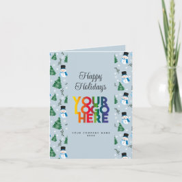 Festive Helgdag Corporate Business Logotyp jul Kort