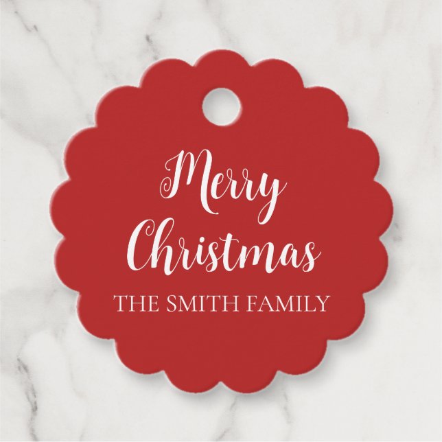 Festive Helgdag Gift-Märkre Gåvor Etiketter (Framsida)