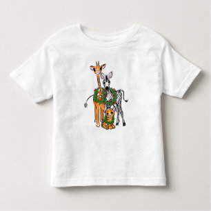 Festive Helgdag Giraffe, Zebra, Tiger T Shirt