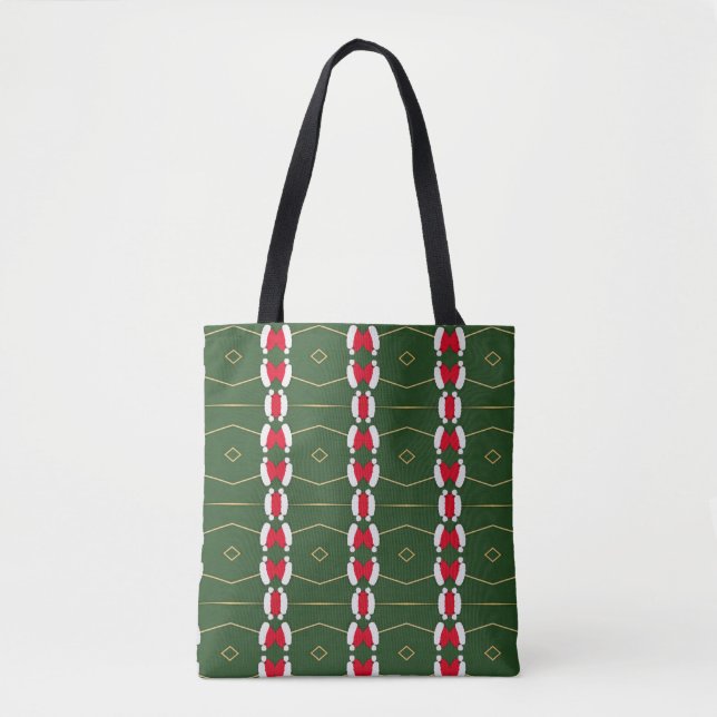 Festive Helgdag Jingle Klockor Tote bag Tygkasse (Framsida)
