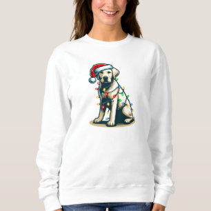 Festive Helgdag Labrador Hund med julljus T Shirt