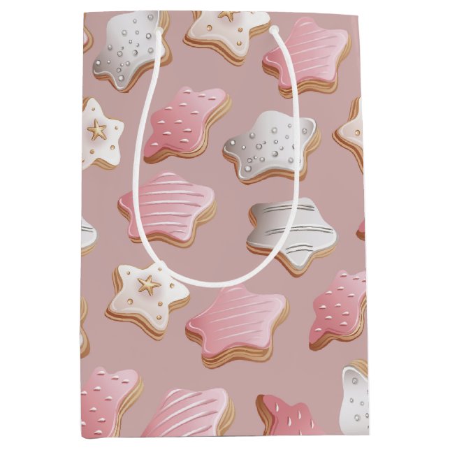 Festive Helgdag Latte with Cookies Wrapping Papper (Framsidan)