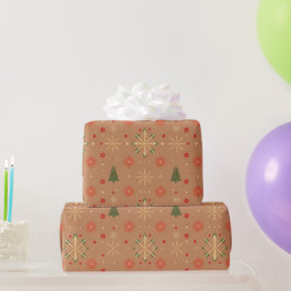 Festive Helgdag med Träd Presentpapper