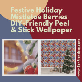 Festive Helgdag Mistletoe Berries DIY Peel & Stick