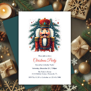 Festive Helgdag Nutcracker jul Party Inbjudningar