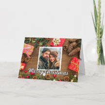Festive Helgdag Photo Template God jul