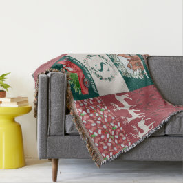 Festive Helgdag Throw Blanket - Jul Filt