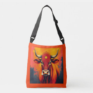 Festive Helig Cow Diwali Touch Axelväska