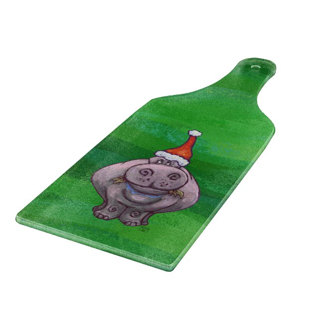 Festive Hippo på Grönt (Hörn)