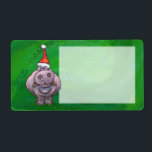 Festive Hippo på Grönt Fraktsedel<br><div class="desc">I en jultomt på juljulgåvor och tillbehör med Parad-fenomenet på texturerad Grönt finns vår roligt av en söt hippo som är utsliten i en röd julhatt med en texturerad grönt som målas av vår talangbarn, Traci Van Wagoner. På baksidan av många safari-djurgåvor från roligten hittar du också vår vimiska hippo...</div>