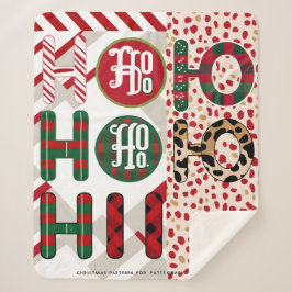 Festive "HO HO HO HO" jul Ull och Sherpa Blank