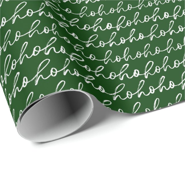 Festive Ho Ho Ho Julafton Wrapping Papper Presentpapper (Rullad Hörn)