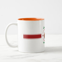 Festive Holiday 67 Basketball Ice Cream Drip Två-Tonad Mugg