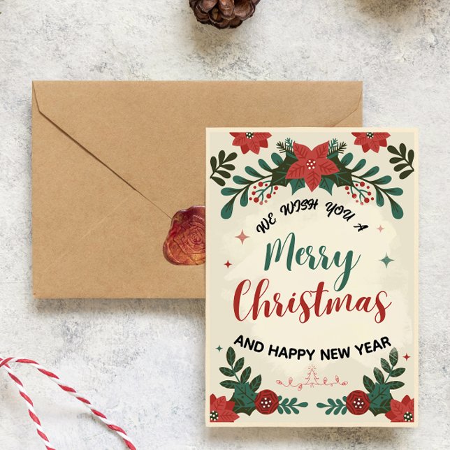 Festive Holiday Greeting Card | Elegant Christmas  Julkort (Skapare uppladdad)