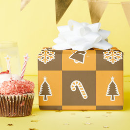 Festive Holiday Grid Pattern Presentpapper