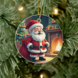 Festive Holiday Home Accent - Christmas Decorative Julgransprydnad Keramik