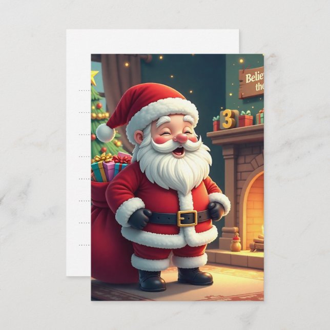 Festive Holiday Home Accent - Christmas Decorative OSA Kort (Fram/baksida)