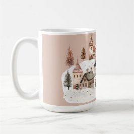 Festive: Holiday Village in the Snow Kaffemugg