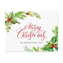 Festive Holly Berry God jul Helgdag