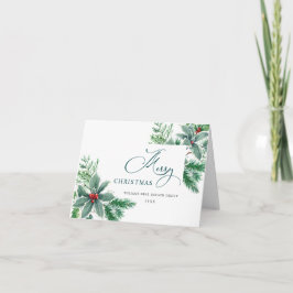 Festive Holly Berry Gren jul Corporate Helgkort